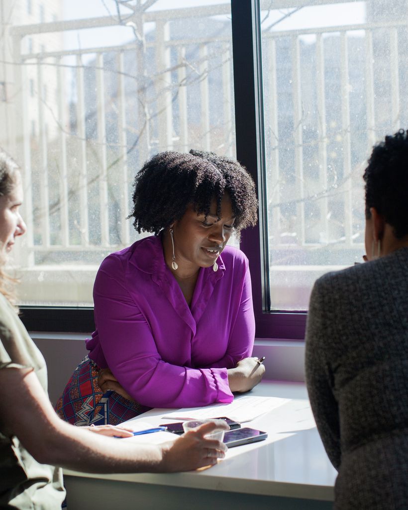Working session with a client team
